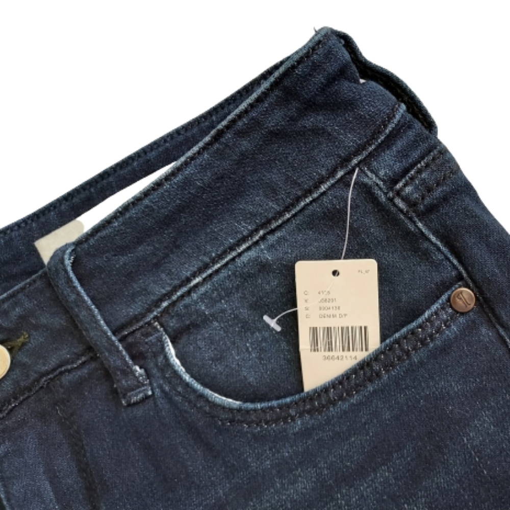 Anthropologie Pilcro & the Letterpress Dark Denim Jean Short Size 27 Mid Rise - Picture 2 of 11